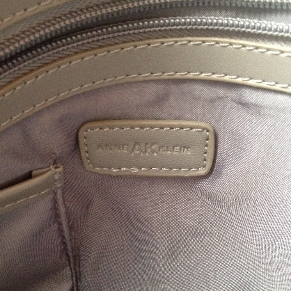 Ak Large Gray Canvas Tote With Strap - image 7